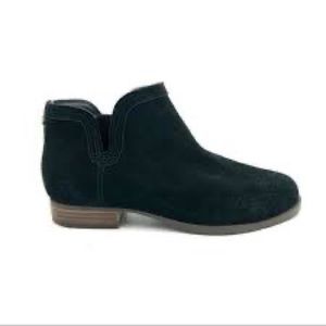 Koolaburra by Ugg Cheyanne Black Suede Leather Ankle Boots Size 8